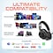 Delton Wireless Active Noise Cancelling Bluetooth Stereo  Computer Headphones/Headset, Black M320 - alternate 3