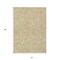 Homeroots 3' X 5' Gold And Beige Floral Washable Indoor Outdoor Area Rug 594623 - alternate 5