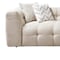 Homeroots Ivory Boucle L Shaped Two Piece Sofa and Chaise Sectional With Toss Pillows 644522 - alternate 5