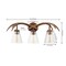 Jonathan Y Wyatt 25.5" 3-Light Southwestern Bohemian Resin/Seeded Glass Faux Antler LED Vanity Light, Brown Wood JYL6309A - alternate 7