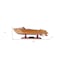 Homeroots 16" Brown Solid Wood Hand Painted Runabout Canoe Model Boat 364264 - alternate 6