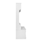Flash Furniture Fraser 40" Wide Hall Tree with Double Door Storage Bench, Coat Rack with 4 Black Double Hooks, and 2 Upper Storage Cubbies in White NAN-FY-HY-HT04-WHT-GG - alternate 7