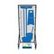 5S Supplies Housekeeping Shadow Board Broom Station V18, Gray / Blue, Kit + Stand HSB-V18-GRAY/BLUE-KIT-STAND - alternate 1