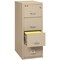 Fireking 12-3/16" W 4 Drawer Fire-Resistant Vertical File Cabinet, Parchment, Letter 4-1831-CPA - alternate 2
