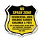 Signmission No Spray Shield Sign No Spray Zone Resid, 12 inch X 12 inch, Vinyl Decal, 2PK SHI-D-2PACK-12-405 - alternate 1