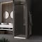 Fab Glass And Mirror Frameless Single Swing Hinged Shower Door Ravello Series 28in x72in with Matte Black Finish - SGCC SHRO28X72MB - alternate 4