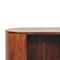 Homeroots 30in Chestnut Solid Wood Oval Accent Cabinet With One Drawer 654288 - alternate 7