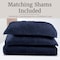 Lavish Home 3PC Velvet Queen Quilt Set & Matching Pillow Shams Medium Weight Ultra Soft Luxury Cotton Velvet 66-004-VN-Q - alternate 3
