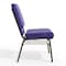 Flash Furniture Fabric Church Chair, Purple XU-CH-60096-PU-BAS-GG - alternate 4