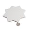 Apollo Tile Seville 7 x 7 in. Matte Pure White Porcelain Star Wall and Floor Tile 5.31 sq ft/case, 34PK TNG88STRWHTA - alternate 5