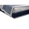 Homeroots Blue and Gray Wood And Tufted Faux Leather Lighted King Bed Frame 606427 - alternate 5