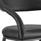 Homeroots 26" Black Faux Leather and Iron Low Back Counter Height Bar Chair 569188 - alternate 8