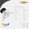 Goodlite LED Regress Round Slim - Recessed Downlight, RS2/8W/R/LED/5CCT 500 Lumens, 8W G-48508 - alternate 3