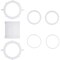 Do It Best 1-1/2'' White Plastic Straight Extension Coupling DIB55-4W - alternate 1