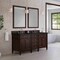 James Martin Vanities Brittany 72" Double Vanity, Burnished Mahogany, w/ 3 CM Phantome Eclos Top 650-V72-BNM-3PHT - alternate 2