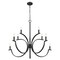 Z-Lite Cordelia Matte Black 10 Light Chandelier 2016-10MB - alternate 3