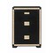 Homeroots 48" Black And Gold Faux Crystal Bling Wood Six Drawer Dresser 564687 - alternate 1