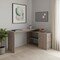 Homeroots 60" Light Gray Wood L Shape Writing Desk 535155 - alternate 3