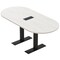 Skutchi Designs 6ft Racetrack Conference Table With Power | Harmony Series | 6 Person Meeting Room Table HAR-RAC-36X72-T.BK-WA7976-EBLK - alternate 1