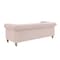 Homeroots 92" Pink Linen Chesterfield Wood Sofa 543992 - alternate 5