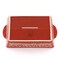 Laurie Gates 2 Piece Tierra Wax Relief Stoneware Baker Set in Red and Mint 136569.02 - alternate 3