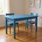 Homeroots 60" Caribbean Blue Solid Wood Dining Table 548917 - alternate 3