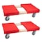Mytee Products 19 inx32 in Carpeted Furniture Dolly 4 Wheels 1000 lbs.w/ 3.5 inx4 in Swivel Casters, 2PK MD-O1932x2 - alternate 1