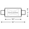 Black Widow Exhaust Muffler BW0013-2 - alternate 2