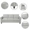 Homeroots 76" Sofa With Black Legs 601960 - alternate 4
