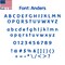 Aacc Self-Adhesive Vinyl Letter: O, Scale: 19 in. Color: Blue Font: Anders by, 24PK AACC-Anders-UO-Blue-I19x24 - alternate 2