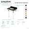 Kingston Brass 30" Black Granite Console Sink with Acrylic Legs, 8-Inch, 3-Hole, Black Granite/Oil Rubbed Bronze KVPK30KA5 - alternate 2