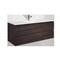 Homeroots 48" Dark Brown Wood Freestanding Bathroom Vanity With White Sink And Two Drawers 627506 - alternate 1