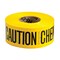 Brady Standard Barricade Tape Roll -  Polyethylene, CAUTION CHEMICAL HAZARD, Black on Yellow, 200PK 91469 - alternate 1