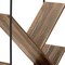 Homeroots 60" Brown Metal and Wood Five Tier Geometric Bookcase 489795 - alternate 4