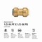 Proline Series 1/2-in PF x PB Brass Push Fit Coupling 6637-003 - alternate 2