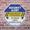 Signmission Security Alert Private Property No, 6 Inch X 6 Inch, Plastic Sign OC-P-6-187 - alternate 5
