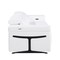 Homeroots 65in White and Black Italian Leather Power Reclining Loveseat 720494 - alternate 6
