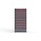 Strong Hold 10 drawer cabinet - (2x 2ft, 3x 4ft, 4x 5ft, 1x 8ft) - Red accents - Keyed Alike S3060-PPAAS-1002DS - alternate 1
