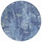 Homeroots 8' Navy Blue And Denim Blue Round Abstract Washable Indoor Outdoor Area Rug 610410 - alternate 6