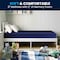 Flash Furniture Irvine Liquid-Resistant Memory Foam 8 Inch Twin XL Mattress w/Removable Cover w/Zipper in Blue CL-MF-LR-TWINXL-GG - alternate 5