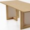Homeroots 79" Natural Solid Wood and Rattan Double Pedestal Base Dining Table 712188 - alternate 2