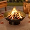 Sunjoy 22 in. Black Steel Round Wood Burning Fire Pit A301035000 - alternate 4