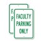 Signmission Faculty Parking Only, 18'' X 24'' 2 Signs, Heavy Gauge Aluminum, 2PK A-1824-2PACK-2665 - alternate 1