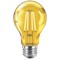 Signify Yellow A19 Medium 4W Indoor/Outdoor LED Decorative Party Light Bulb 568857 - alternate 2