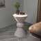 Leisuremod Echo 13 in Round Stone Side Table, Weather-Resistant, Fully Assembled EST13CR - alternate 5