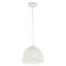 Jonathan Y Campana 10.25" 1-Light Bohemian Modern Woven Rope/Iron LED Pendant, White JYL6513A - alternate 1
