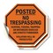 Signmission Posted No Trespassing Hunting, Fish, 4 inch X 4 inch, Vinyl Decal, 2PK OC-D-2PACK-4-104 - alternate 1