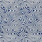 Homeroots 3' X 5' Navy Blue And Ivory Abstract Washable Indoor Outdoor Area Rug 598980 - alternate 5