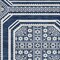 Homeroots 8' X 10' Navy Blue And Ivory Geometric Washable Indoor Outdoor Area Rug 610838 - alternate 6