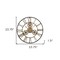 Homeroots 24" Black And Gold Metal Analog Exposed Gear Round Wall Clock 516214 - alternate 2